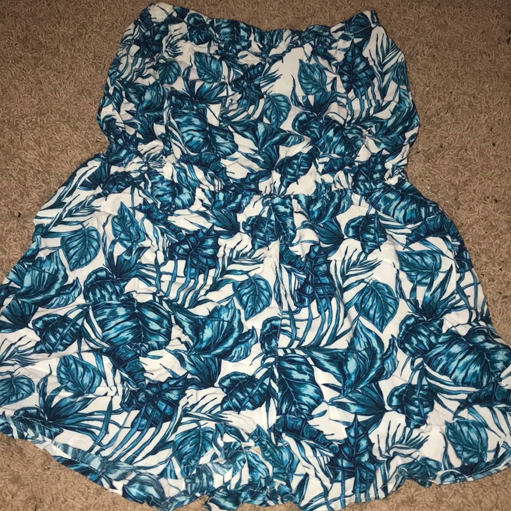 Blue flower H&M romper